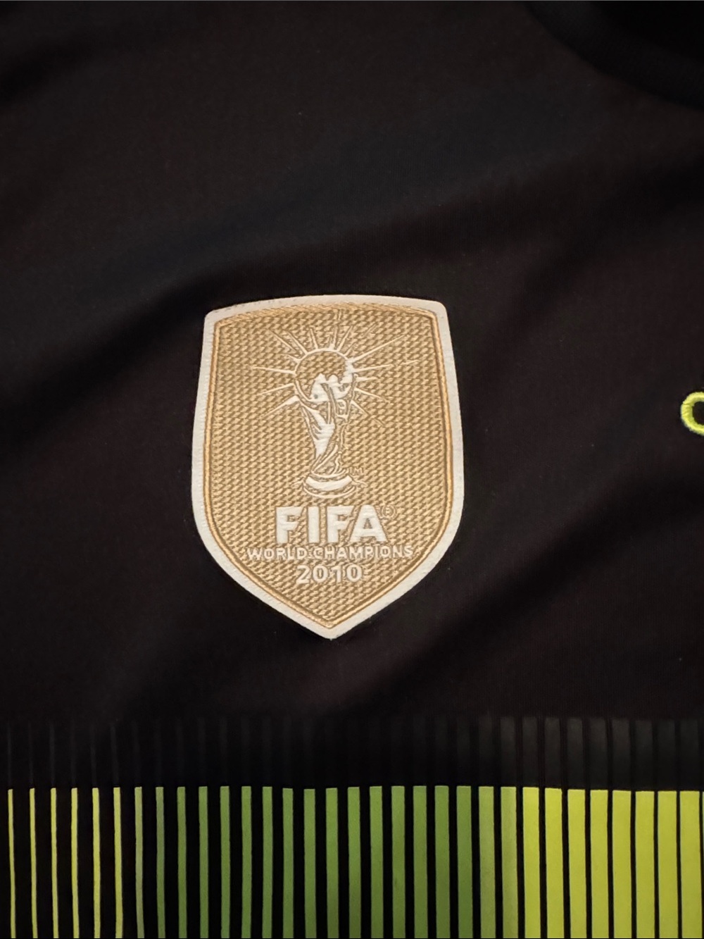 adidas 2014 Black & Neon Yellow Spain Football Jersey - Picture 3 of 5